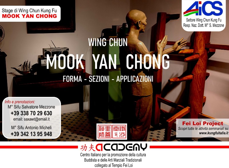 WOODEN DUMMY Wing Tsun Fei Loi Project Kung Fu seminars Arti marziali cinesi Cina Italia wing chun Ip Man, weng chun Tang Yik, Chi Kung